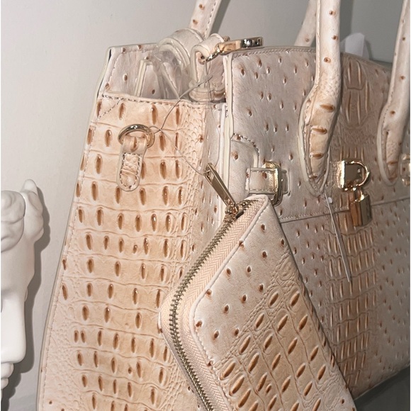 New **Luxury Crocodile Embossed Handbag & Wallet Set** - Picture 4 of 8